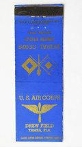 Drew Field Tampa, Florida US Air Corps Signal 20 Strike Military Matchbook Cover - £1.38 GBP