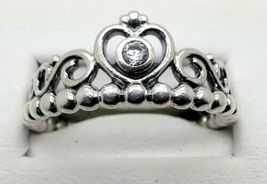 GENUINE SILVER S925 MY PRINCESS ENCHANTED TIARA CROWN RING ALL SIZES AVA... - £9.39 GBP