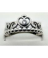 GENUINE SILVER S925 MY PRINCESS ENCHANTED TIARA CROWN RING ALL SIZES AVA... - £11.79 GBP