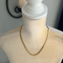 Rivka Friedman 18K Gold Clad 8mm Herringbone Necklace, Designer Luxury, Nwt - £66.52 GBP