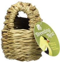 Prevue Finch All Natural Fiber Covered Twig Nest - £7.64 GBP