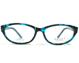 Smart Collection Eyeglasses Frames S2819 C1 TURQUOISE Black Blue Oval 52... - $44.54