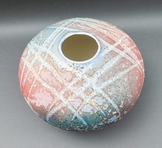 Tony Evans Signed Large Raku Ceramic Studio Art Pottery Vase Numbered #216 - £471.96 GBP
