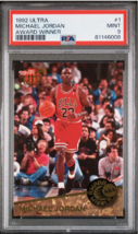 1992 Ultra Award Winner Michael Jordan HOF PSA 9 - Rare Basketball Card! - £35.61 GBP