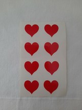 Mrs. Grossman&#39;s Stickers by the Yard ~ Vintage ~ 8 Small Heart Stickers  - £1.75 GBP