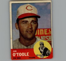 1963 Topps # 70 Jim O&#39;Toole Card Cincinnati Reds - $3.07