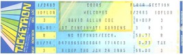 Vintage David Allan Coe Ticket Unused January 24 1985 Cincinnati Ohio - £18.73 GBP