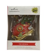 THE GRINCH Ornament - MIB Hallmark 2025 - With Sleigh Packages Holiday C... - $29.68 CAD