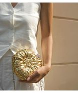 Vintage Luxury Conch Shell Acrylic Clutch Bag, Designer Statement Evenin... - $2,403.00 MXN
