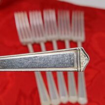 6 DF 1847 Rogers ANNIVERSARY Dinner Forks Silverplate 1923 7 1/4" - $19.98