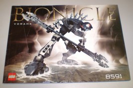 Used Lego Bionicle INSTRUCTION BOOK ONLY # 8591 Vorahk No Lego included - $9.95