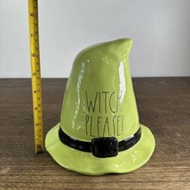 Witch Hat Ceramic Rae Dunn  Decoration Halloween Fall Harvest &quot;Witch Please&quot; 7&quot; - £12.24 GBP