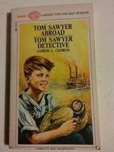 039 Tom Sawyer Abroad &amp; Detective Samuel Clemens Magnum Easy Eye Paperback Book - £7.83 GBP