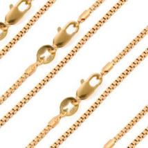 Italian 1mm Box Chain 24 Inch Necklace 18K Gold Filled - £9.06 GBP