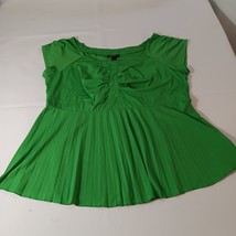 AGB 3435W51 Women's Green Blouse Top Sleeveless Size 2X image 8