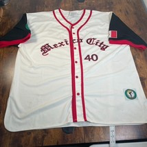 Mexico City Diablos #40 VIEJO LATINO SEWN Button Up Baseball Jersey SZ 3... - $197.99