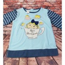 Disney Store XS Alice In Wonderland Long Sleeve Shirt For Girls Blue & Navy - €10,15 EUR