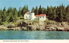 Bass Harbor Head Light Lighthouse Acadia Park Mt. Desert Island, Maine G59 - £2.75 GBP