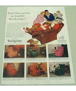 1953 Print Ad Barcalounger Recliner Chairs Santa Claus Sleeping Buffalo,NY - £11.01 GBP