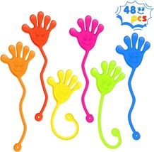 48PCS Sticky Hands Bulk Party Favors for Kids 4 8 8 12 Stretchy Sticky H... - $23.51