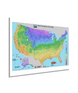 HISTORIX 2012 USDA Plant Hardiness Zone Map - 18x24 Inch United States V... - $39.99+