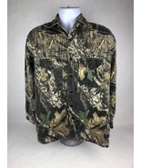 REDHEAD SILENT HIDE MOSSY OAK Bass Pro Shops Camo HEAVY Shirt Hunting Me... - $20.70