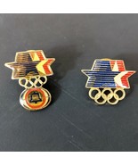Olympic Star 1980 Committee Pin Hat Lapel Rings and Bell (Lot of 2) - $256.27 MXN