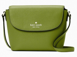 Kate Spade Emmie Army Green Leather Flap Crossbody K8215 Kelp Forest NWT $299 FS - £100.90 GBP