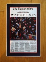 Tom Brady PATRIOTS BOSTON GLOBE SUPERBOWL LII POSTER 17 X 11 GLOSSY  - $250.69 MXN