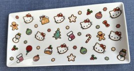 2023 Hello Kitty Christmas Trees Candycanes Ceramic Serving Tray Platter... - £28.03 GBP