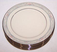 Lovely Set Of 6 Lenox China Charleston Platinum Rim 6 3/8&quot; Bread &amp; Butter Plates - £34.02 GBP
