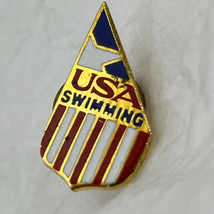 USA Swimming Olympics United States Olympic Games Lapel Hat Pin Sports Pinback - £4.44 GBP