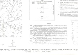 Geologic Map: Pullman, Moscow West, Colton and Uniontown Quadrangles, Wa... - £10.07 GBP