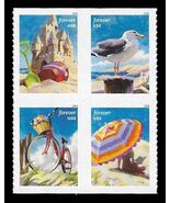 2026 78c Forever A Day at the Beach, Block of 4 Scott 6070-6073 Mint F/V... - $5.44