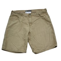 Rei Shorts Mens 38 Brown High Waist Flat Front 5 Pocket Design Casual Chino - £20.36 GBP