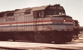 Amtrak Railroad #365 #366 F40PH-2 Electromotive Train 6 Photo Galesburg IL 1984 - £7.49 GBP