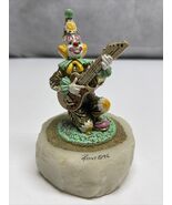 RON LEE Rock-A-Billy Circus &amp; Guitar Clown Gold Plated Pewter Statue Mar... - €55,74 EUR