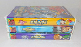 Digimon Movies Lot Of 3 VHS Tapes 1999-2000 Clamshell Case - £13.33 GBP