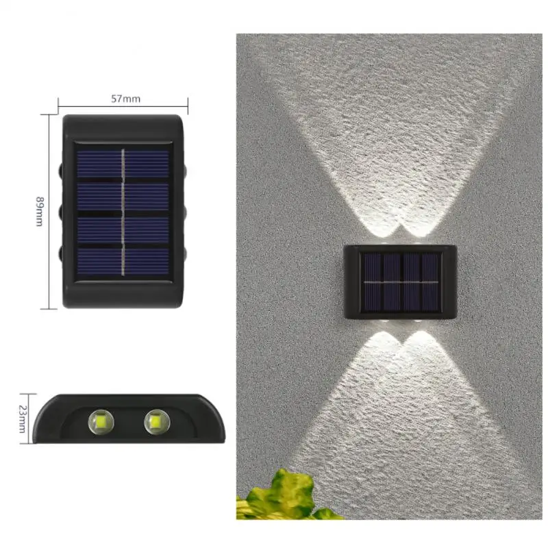 4/6/8/10/12/16 LED Solar Wall Light Outdoor Waterproof LED Wall Lights for Court - £129.08 GBP