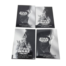 Star Wars Trilogy First Time on DVD 9.21 Pin Set of 4 IV V VI Original - $14.64