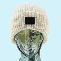 All Saints Hat Beanie Chalk Traveling Rib Beanie Wool Blend Cuffed Outdoor! - $53.79