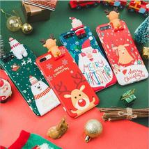 Christmas Cartoon Deer Case For iPhone XR 11 Pro XS Max X 5 5S Silicone Matte Co - £9.48 GBP