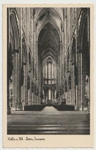Interior of the Cologne Cathedral Germany Vintage Postcard Unposted - $4.90