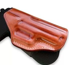 Fits SIG Sauer Pro 2022 Leather Paddle Holster With Open Top #1044# RH image 2