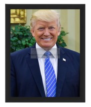 President Donald Trump In The Oval Office 2017 Portrait 8X10 Framed Photo - £15.96 GBP