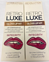 Revolution Retro Luxe Gloss Lip Kit-Integrity 0.192 oz  / 5.5 ml - £17.84 GBP