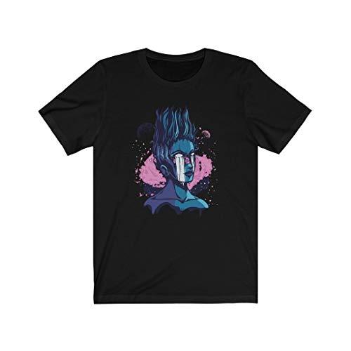 Primary image for Gift for Alien UFO Fan, Split Head Girl UFO Tshirt Black