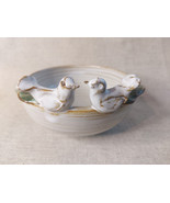 Vintage Ark Ceramics; Handcrafted 3D &#39;Love Doves&#39; Small Decorative Bowl - $577.87 MXN
