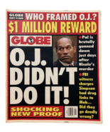 Globe Magazine July 19 1994 OJ Simpson, Nicole Brown Murder VG Tabloid - $336.42 MXN