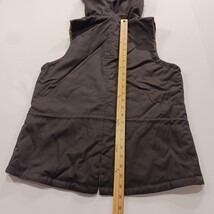 Black Mountain Peak Girls/Women's Brown Vest Size Medium Faux Fur Lined Hoodie image 6